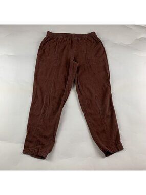 Old Navy Root Beer Brown Linen Blend Slim Leg Ankle Pant M